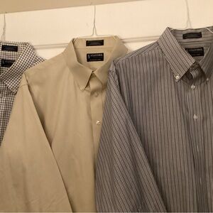 3 Men’s Button down dress shirts by Stafford